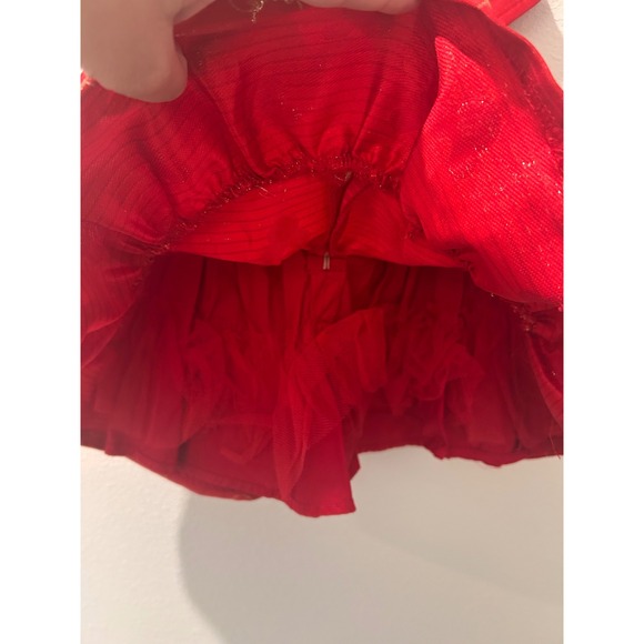 Disney Baby Girls Red Gold Minnie Mouse Party Dress 12-18M - Picture 6 of 6